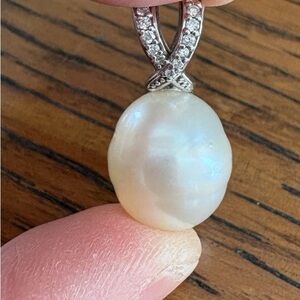 Pearl and Diamond Pendant